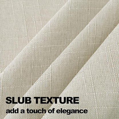 NLMUVW Linen Tablecloth for Rectangle Table 120 Inch, Textured Table Cloth 8 FT Water Resistant Farmhouse for Kitchen Dining Party, 54 x 120 Inch