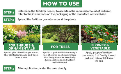 6-6-6 All-Purpose Professional Plant Food Fertilizer; Ideal for Winter Care & Spring Feeding, Perfect Balanced NPK for Indoor and Outdoor Plants (1 Quart)