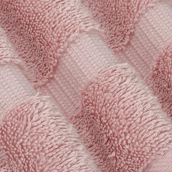 Chakir Turkish Linens 100% Cotton Premium Turkish Towels for Bathroom | 27'' x 54'' (4-Piece Bath Towels - Pink)
