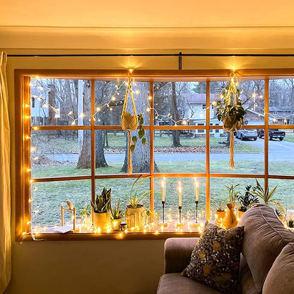 JMEXSUSS 400 LED String Lights Indoor Outdoor Waterproof, 132 ft Warm White Christmas Lights Plug in with Remote, 8 Modes Led String Lights for Outside Patio Holiday Party Bedroom Classroom Decor