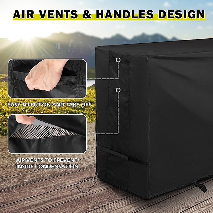 Griddle Cover for Member's Mark Pro Series 5-Burner Outdoor Gas Grill Model # G70305, Flat Top Grill Cover for Member's Mark 5 Burner Outdoor Griddle Model # G70306-Waterproof