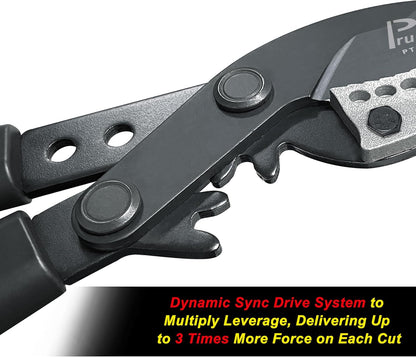 Loppers for Tree Trimming Heavy Duty, 26-40 Inch Handle Telescopic Tree Trimmer, Sync Drive Power Lever Pruner, 2 Inch Branch Cutter