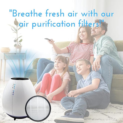 Nispira Filter Replacement for Holmes Egg Air Purifier 360° HAP600B-TU True HEPA Air Intake Removes Dust, Contaminants, 1 Pack