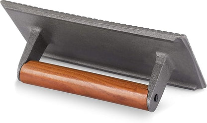 New Star Foodservice 36435 Commercial Grade Iron Steak Weight/Bacon Press, 8.25 by 4.25-Inch