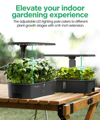 LETPOT LPH-Air 10-Pod Hydroponics Growing System Indoor Garden Kit