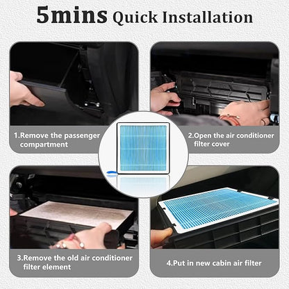silverado Dedicated CF11966 Cabin Air Filter With Activated Carbon For 2019 2020 2021 2022 2023 2024 silverado 1500 2500 3500