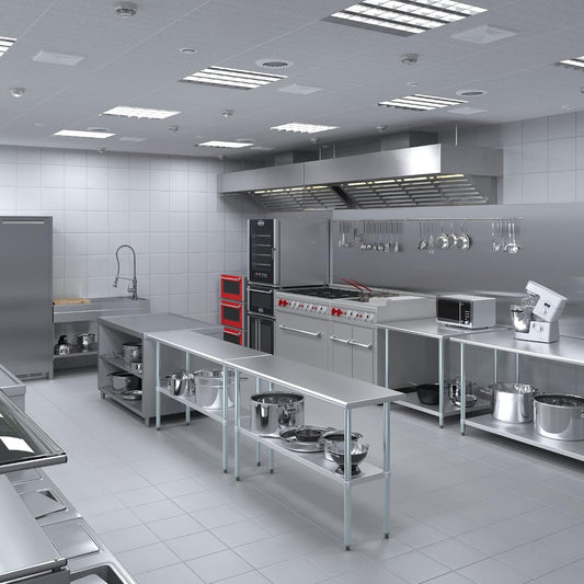 Stainless Steel Table + Add Casters | Choose from 43 Sizes | NSF Metal Work Table for Kitchen Prep Utility | Commercial and Residential Applications.