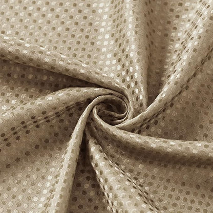 3 in 1 Extra Long Beige Shower Curtain Set-72 W x 84 H, Tan Waffle and PEVA Liner Set with 12 Stainless Steel Hooks, Waterproof Fabric for Bathroom