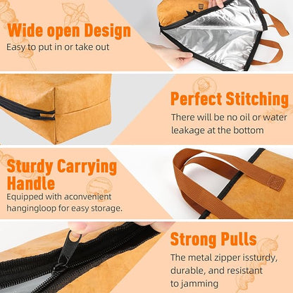 BBQ Blanket for Resting Meat,Smoker Meat Resting Blanket, Reusable Smoker Grilling Meat Insulated Resting Bag with Wide Mouth for Large Brisket/Beef/Pork Shoulders/Turkeys (BBQ Blanket 15in)