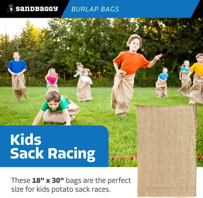 Large Burlap Bags 18" x 30" - Burlap Bags for Planting/Gardening, Plant Covers by Sandbaggy (Pack of 500)