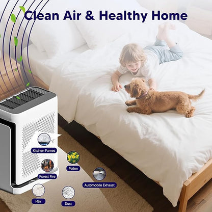 Improvedhand Vital 100S HEPA Replacement Filter Toxin Absorber Compatible With LEVOIT Vital 100S/100S-P Air Purifier, High-Efficiency 3-IN-1 True HEPA and Activated Carbon Filters, Pack of 2, Green