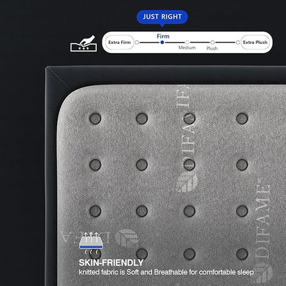 DIFAME Full Size Mattress, 11.7 Inch Firm Hybrid Full Mattress in a Box with Gel Memory Foam, Pressure & Back Pain Relief, Individually Pocket Spring, Edge Support, 100-Night Trial, CertiPUR-US