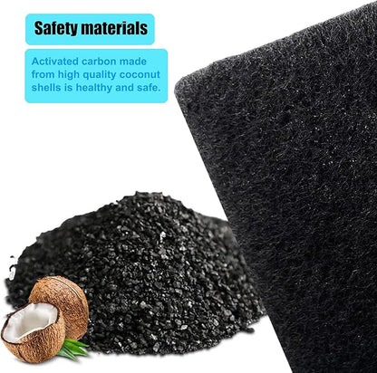 12 Pack Replacement Odor Absorbing Filter Refills for SIMPLI-MAGIC Trash Can, Activated Charcoal Deodorizer Compatible with SIMPLI-MAGIC Garbage Bins with Built in Odor Filter Compartment