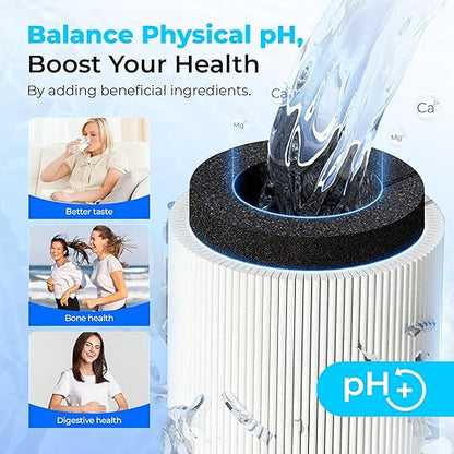 Waterdrop TSB-ALK 8 Layer Slightly Alkaline Under Sink Water Filter System, Reduces PFAS, PFOA/PFOS, Fluoride, Chlorine, Bad Taste & Odor, with Dedicated Faucet, Under Sink Water Filtration System