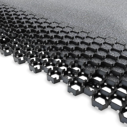 Standartpark Vodaland Permeable Pavers - HexPave Grass & Gravel Permeable Paver System - 100% Recycled PPE Plastic Pavers, Handles 27,000 lbs, 1" Depth, 1450 s.f / 488 Units