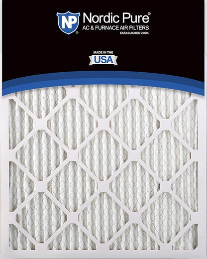 Nordic Pure 16x20x1 (Actual Size: 15 1/2 x 19 1/2 x 3/4) Pleated MERV 14 Air Filters 3 Pack