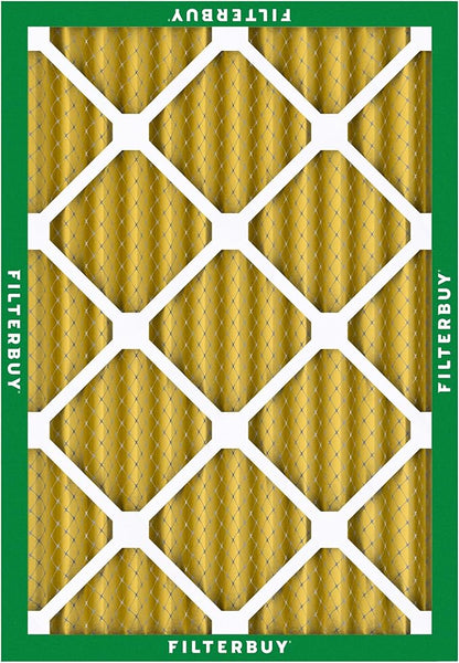 Filterbuy 24x28x2 Air Filter MERV 11 Superior Pet & Allergy Defense (4-Pack), Electrostatic Pleated HVAC AC Furnace Filters Replacement, Made in USA (Actual Size: 23.50 x 27.50 x 1.75)