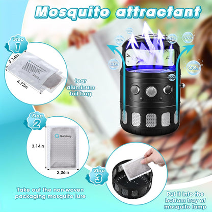 6 Pack Mosquito Attractant in Bulk, Lure for Bug Zapper Bait Refill Compatible with All Mosquito Trap Enhances Catch Rates for Indoor Outdoor Traps, Safe and Long Lasting