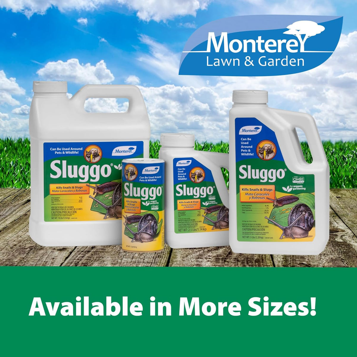 Monterey Sluggo Snail & Slug Killer Bundled with Measuring Spoon - OMRI Listed for Organic Gardening - Wildlife and Pet Friendly - 10 lb Bag