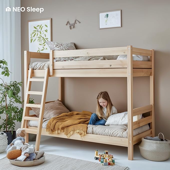 Neo Sleep 8 Inch Twin Cooling Gel Memory Foam Mattress Medium Firm CertiPUR-US Certified Foam, Mattress in a Box Enhanced Pressure Relief Removable Soft Cover No Fiberglass (Twin, 8 in)