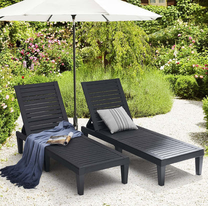 Nestl Lounge Chair Outdoor, Tanning Chair, Chaise Lounge Outdoor Set of 2