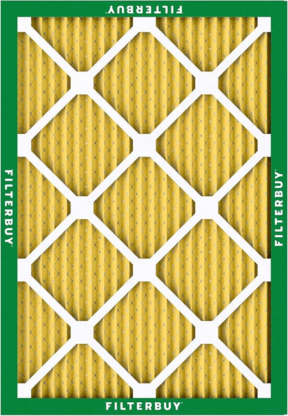 Filterbuy 25x32x1 Air Filter MERV 11 Superior Pet & Allergy Defense (4-Pack), Electrostatic Pleated HVAC AC Furnace Filters Replacement, Made in USA (Actual Size: 24.50 x 31.50 x 0.75)