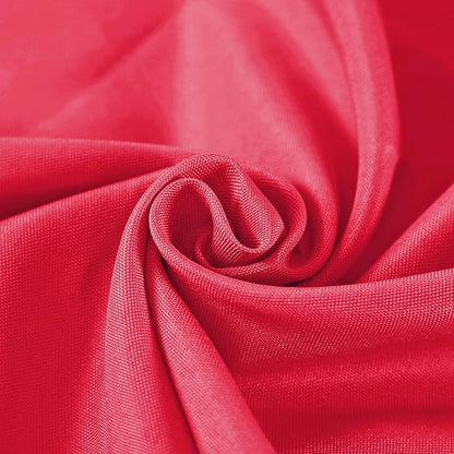 Rectangle Tablecloth 90x156 inch Washable Polyester Fabric Table Cloth for Wedding Party Dining Banquet Decoration（90x156, Red）