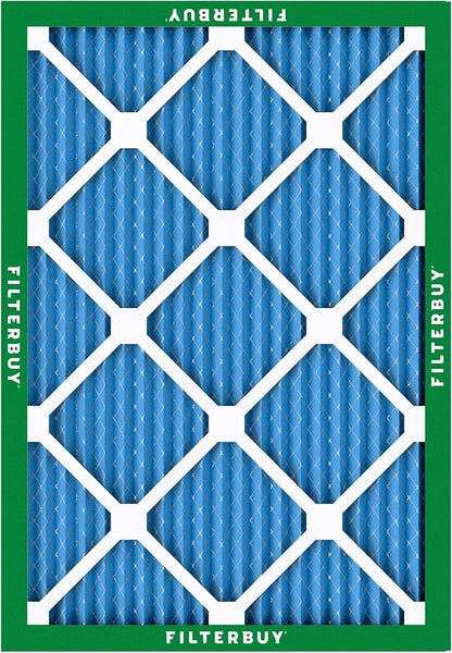 Filterbuy 20x21x1 Air Filter MERV 13 Optimal Smoke & Allergy Defense (3-Pack), Electrostatic Pleated HVAC AC Furnace Filters Replacement, Made in USA (Actual Size: 19.50 x 20.50 x 0.75)
