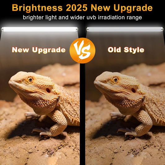 LUCKY HERP T8 15W UVB 10.0 Reptile Light, 18inch UVA UVB Reptile Light Bulb 2 Pack, Fluorescent Lamp for Reptiles Amphibians Lizards Chameleons