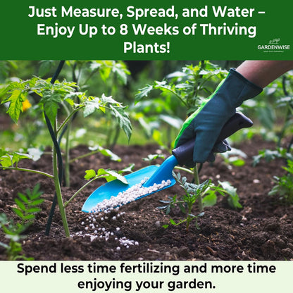 13-13-13 Slow Release Granular Fertilizer – All Purpose Plant Food 13 13 13 for Outdoor Grass, Vegetables, Roses, Flowers, Shrubs, Trees. Lawns, Gardens, Potted Plants (1/2 Quart)