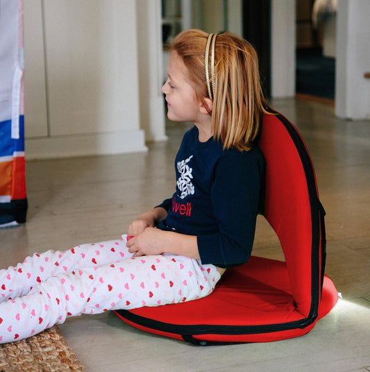 STANSPORT - Go Anywhere Multi-fold Comfy Padded Floor Chair With Back Support