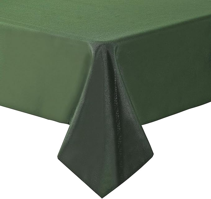 Cupuamon Square Tablecloth 90x90 inch Washable Polyester Fabric Table Cloth for Wedding Party Dining Banquet Decoration（90x90,Willow）