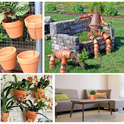 TKSCUSR 3 Inch Terracotta Pots with Saucer-20 Pack，Cactus Terra Cotta Flower Pot with Drainage，Succulent Nursery Clay Pots Great for Plants,DIY Crafts, Wedding Favor