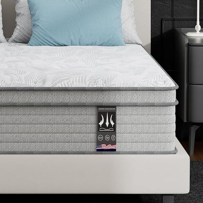 California King Mattress 14 Inch,Memory Foam Mattress with Pocket Spring, Soft & Comfortable Medium Plush, Motion Isolation, CertiPUR-US Certified (84"*72"*14")