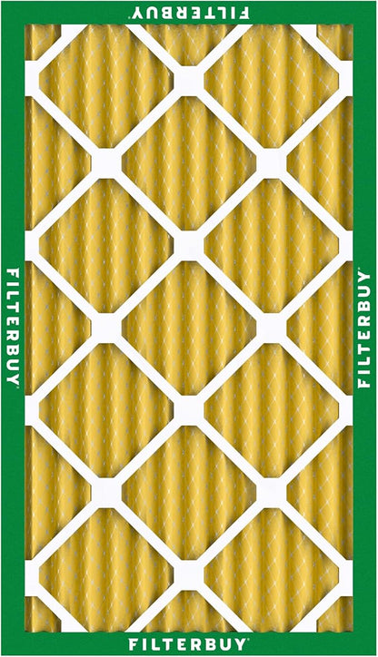Filterbuy 11.25x23.25x2 Air Filter MERV 11 Superior Pet & Allergy Defense (6-Pack), Electrostatic Pleated HVAC AC Furnace Filters Replacement, Made in USA (Actual Size: 11.25 x 23.25 x 1.75)