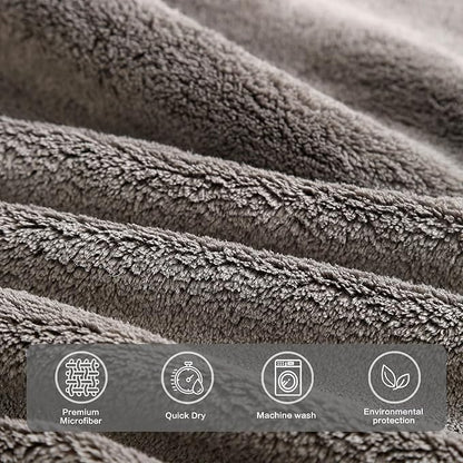 Extra Large Bath Sheets 40x80 Inches,Luxury Bath Towel,Super Soft & Absorbent,Oversized Microfiber Shower Towels for Bathroom,Yoga,SPA,Pool（Dark Grey 2Piece）