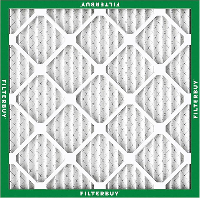 Filterbuy 30x30x1 Air Filter MERV 8 Essential Dust & Allergy Defense (2-Pack), Electrostatic Pleated HVAC AC Furnace Filters Replacement, Made in USA (Actual Size: 29.50 x 29.50 x 0.75)