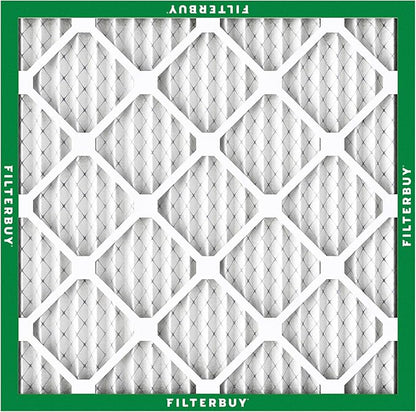 Filterbuy 30x30x1 Air Filter MERV 8 Essential Dust & Allergy Defense (2-Pack), Electrostatic Pleated HVAC AC Furnace Filters Replacement, Made in USA (Actual Size: 29.50 x 29.50 x 0.75)