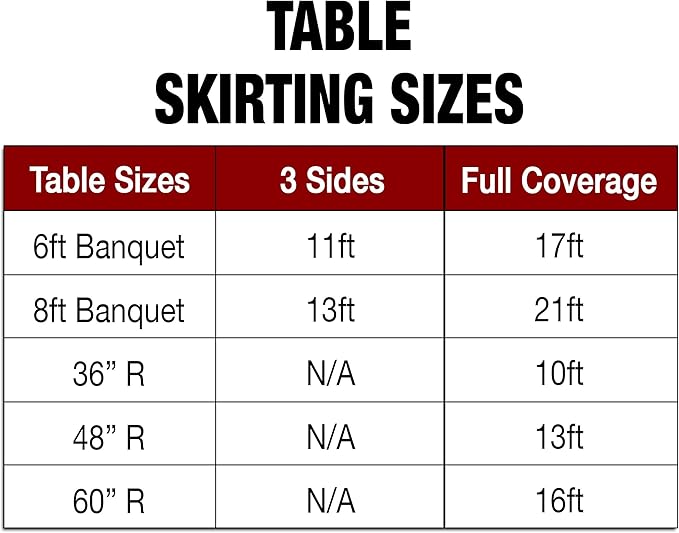 Ultimate Textile Pleat Polyester Fabric Table Skirt - Machine Washable Flame Resistant with Clips for Events, Weddings & Trade Shows, Cut & Sewn in Paterson, NJ - Burnt Orange, 14' Shirred Pleat