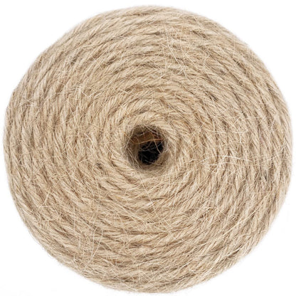 500FT Jute Twine Rope 3mm Natural Thick Garden Twine String Heavy Duty for Gardening Bundling Crafts Arts Gift Wrapping Packing Material Wedding Christmas Decoration Bulk