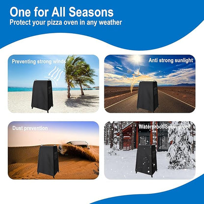 Ninja Woodfire Outdoor Grill Cover,with Pockets,Fit for Ninja Stand OG701/OG751/OG850/OG951, Grill Cover