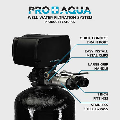 PRO+AQUA Heavy Duty Whole House Well Water Filter System