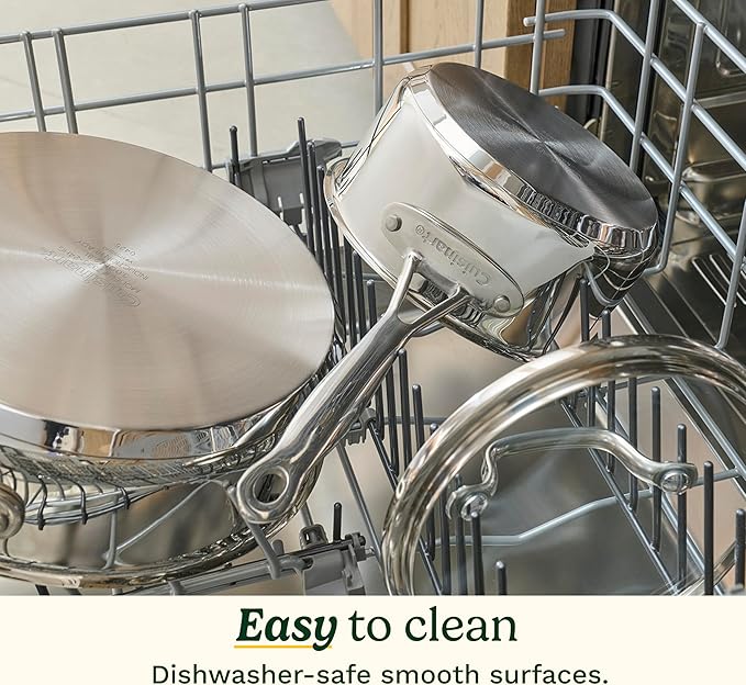 Cuisinart 77-11G Stainless Steel 11-Piece Set Chef's-Classic-Stainless-Cookware-Collection