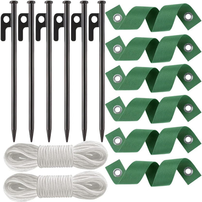 Heavy Duty Tree Stake Kits Steel Tree Stakes and Supports for Young Trees Against Bad Weather Leaning Tree Anchor Straightening Kit