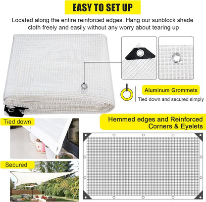 Clear Greenhouse Heavy Duty tarp 14 Mil Clear Waterproof Cover,UV Resistant Poly Tarp with Grommets 12x8ft Superior Strength,for Gardening, Farming, Nursery, Garden