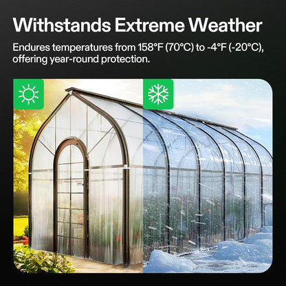 VIVOSUN Greenhouse Repair Tape, 6.3 mil 3" x 213' Weatherproof Clear Poly Patch Tape, Heavy Duty Greenhouse Sheeting Coverings Film Tape for Plastic Sheeting and Tents