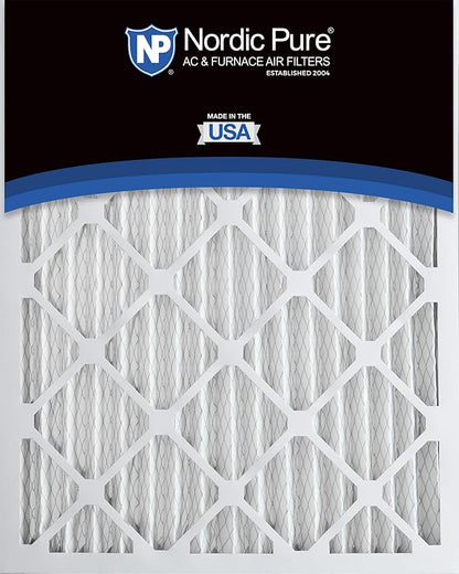 Nordic Pure 25x25x2 (Actual Size: 24 1/2 x 24 1/2 x 1 3/4) Pleated MERV 8 Air Filters 3 Pack