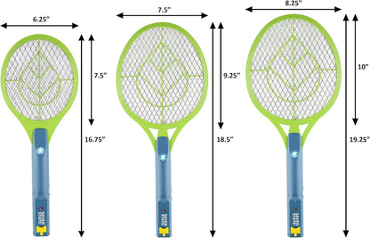 SWAT IT! Bug Zapper Rechargeable Bug Zapper Racket, 4000 Volt, USB Charging Cable, 2 Pack (Medium)