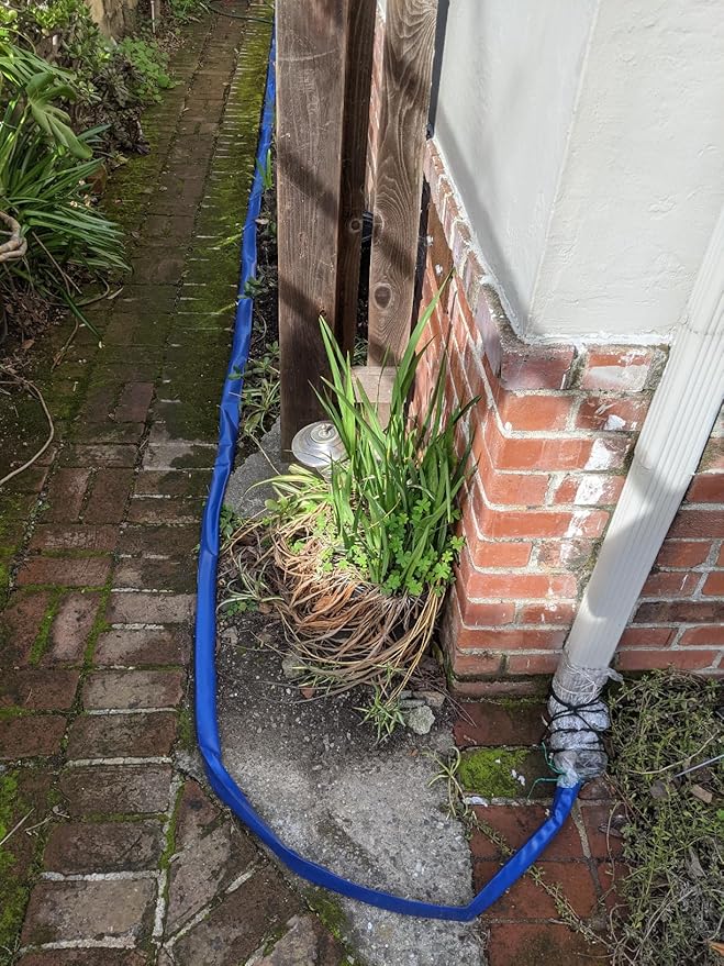 1-1/2 in x 100 ft Pool Backwash Hose Heavy Duty Drain Discharge PVC Lay flat General Purpose Vinyl Hose, Burst Resistant for Water Transfer Sump Pump Pool Filter (1.5in 100ft fiber reinforced hose)