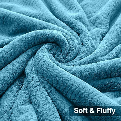 Ultra Soft 8 Piece Textured Bath Towel Set for Bathroom Shower Pool, Kitchen, Quick Dry, Lightweight Highly Absorbent - 2 Oversized Bath Towel Sheets, 2 Hand Towels, 4 Washcloths